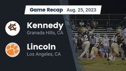 Recap: Kennedy  vs. Lincoln  2023