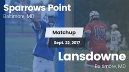 Matchup: Sparrows Point vs. Lansdowne  2017