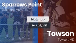 Matchup: Sparrows Point vs. Towson  2017