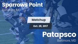 Matchup: Sparrows Point vs. Patapsco  2017