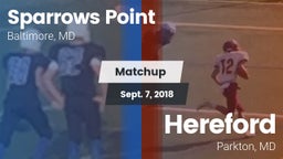 Matchup: Sparrows Point vs. Hereford  2018