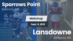 Matchup: Sparrows Point vs. Lansdowne  2019