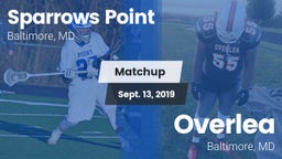 Matchup: Sparrows Point vs. Overlea  2019