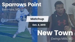 Matchup: Sparrows Point vs. New Town  2019