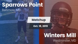 Matchup: Sparrows Point vs. Winters Mill  2019