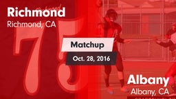 Matchup: Richmond vs. Albany  2016