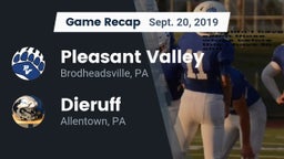 Recap: Pleasant Valley  vs. Dieruff  2019