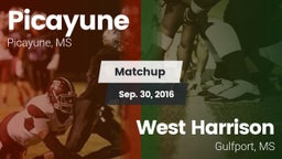 Matchup: Picayune vs. West Harrison  2016