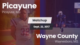 Matchup: Picayune vs. Wayne County  2017