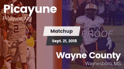 Matchup: Picayune vs. Wayne County  2018