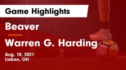 Beaver  vs Warren G. Harding Game Highlights - Aug. 10, 2021