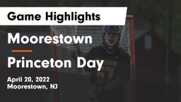Moorestown  vs Princeton Day  Game Highlights - April 20, 2022