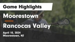 Moorestown  vs Rancocas Valley  Game Highlights - April 10, 2024