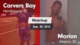 Matchup: Carvers Bay vs. Marion  2016