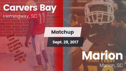 Matchup: Carvers Bay vs. Marion  2017