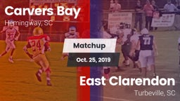 Matchup: Carvers Bay vs. East Clarendon  2019