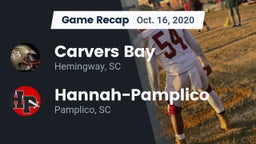 Recap: Carvers Bay  vs. Hannah-Pamplico  2020
