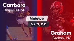 Matchup: Carrboro vs. Graham  2016