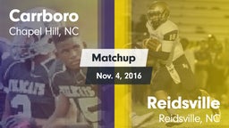 Matchup: Carrboro vs. Reidsville  2016
