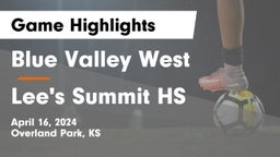 Blue Valley West  vs Lee's Summit HS Game Highlights - April 16, 2024