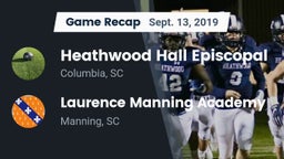 Recap: Heathwood Hall Episcopal  vs. Laurence Manning Academy  2019