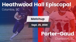 Matchup: Heathwood Hall vs. Porter-Gaud  2020