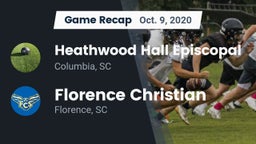 Recap: Heathwood Hall Episcopal  vs. Florence Christian  2020