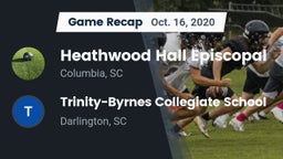 Recap: Heathwood Hall Episcopal  vs. Trinity-Byrnes Collegiate School 2020