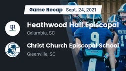 Recap: Heathwood Hall Episcopal  vs. Christ Church Episcopal School 2021