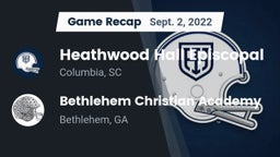 Recap: Heathwood Hall Episcopal  vs. Bethlehem Christian Academy  2022
