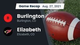 Recap: Burlington  vs. Elizabeth  2021