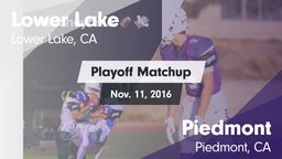 Matchup: Lower Lake vs. Piedmont  2016