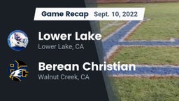 Recap: Lower Lake  vs. Berean Christian  2022