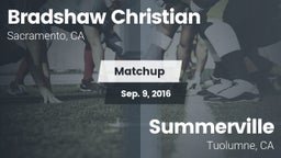 Matchup: Bradshaw Christian vs. Summerville  2016
