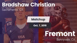 Matchup: Bradshaw Christian vs. Fremont  2016