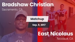 Matchup: Bradshaw Christian vs. East Nicolaus  2017