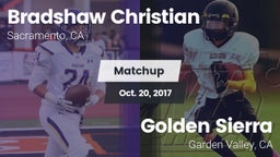 Matchup: Bradshaw Christian vs. Golden Sierra  2017