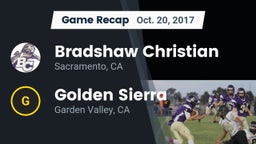 Recap: Bradshaw Christian  vs. Golden Sierra  2017