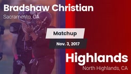 Matchup: Bradshaw Christian vs. Highlands  2017