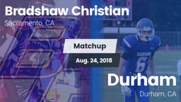 Matchup: Bradshaw Christian vs. Durham  2018