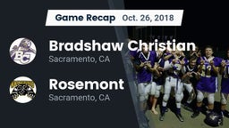 Recap: Bradshaw Christian  vs. Rosemont  2018