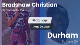 Matchup: Bradshaw Christian vs. Durham  2019