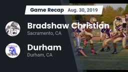 Recap: Bradshaw Christian  vs. Durham  2019