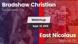 Matchup: Bradshaw Christian vs. East Nicolaus  2019