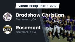 Recap: Bradshaw Christian  vs. Rosemont  2019
