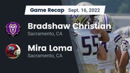 Recap: Bradshaw Christian  vs. Mira Loma  2022
