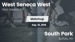 Matchup: West Seneca West vs. South Park  2016