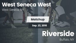 Matchup: West Seneca West vs. Riverside  2016