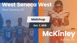 Matchup: West Seneca West vs. McKinley  2016
