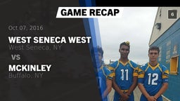 Recap: West Seneca West  vs. McKinley  2016